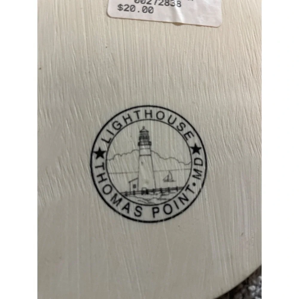 Pair of Vintage‎ Resin Home Oval lighthouse Wall Plaques